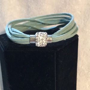 Mint Green Suede Bracelet
